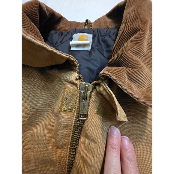 Vintage Mens Carhartt C03 Tan Arctic Quilt Lined Canvas Chore Jacket Sz 2XL 54 - Picture 6 of 8